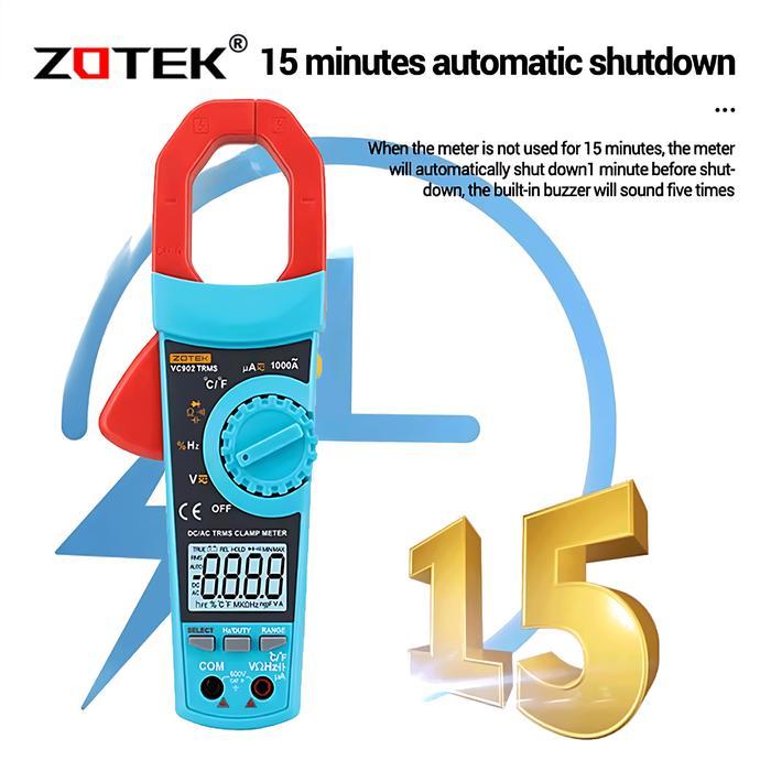 * Zotek VC902 Auto Range Clamp Meter Tang Ampere Digital Tang Ampere