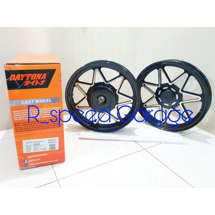 VELG DAYTONA SEVEN STAR WHEEL 1.85 2.15 RING 14 GENIO BEAT DELUXE STREET SCOOPY PRESTIGE R12 R14 110