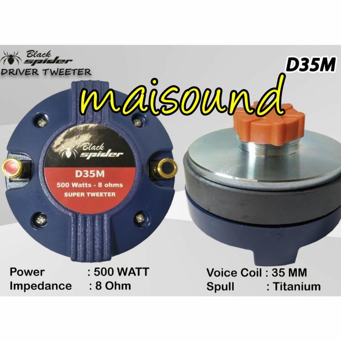 DRIVER TWEETER BLACK SPIDER D35M 500 WATT ORIGINAL BLACKSPIDER D 35 M