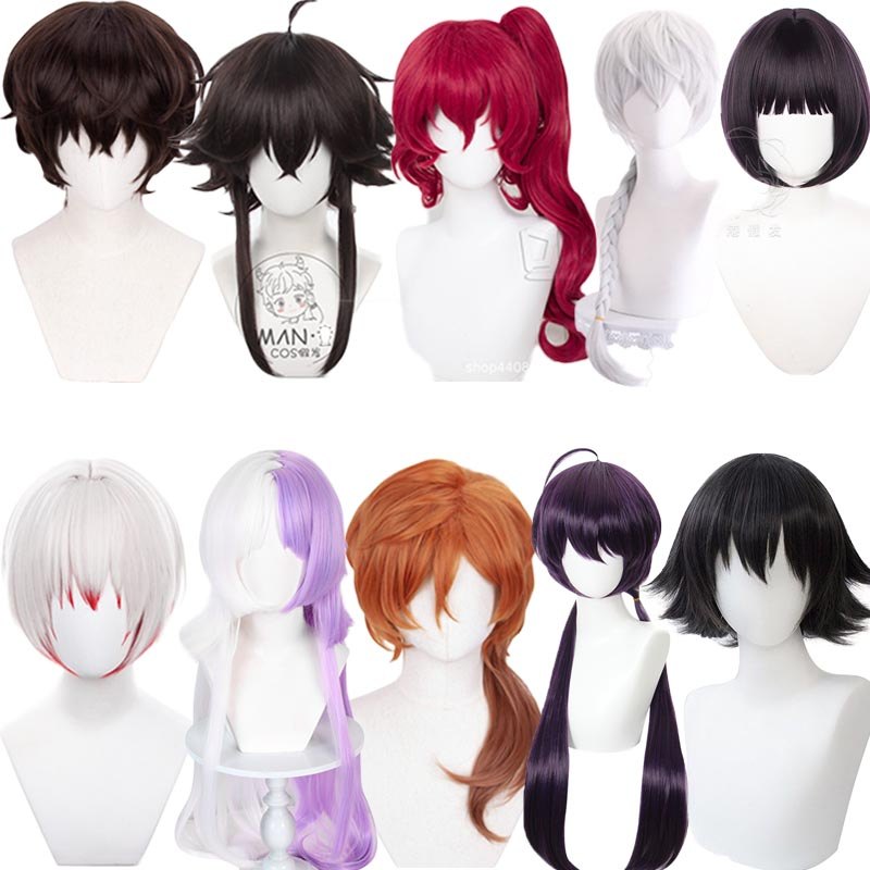 Sigma Nakahara Chuuya Dazai Osamu Edogawa Rampo Teruko Okura Tetchou Suehiro Cosplay Wig Heat