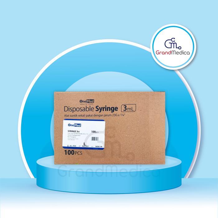 JTTOP" SPUIT 3CC ONEMED/ JARUM SUNTIK 3 CC ONEMED