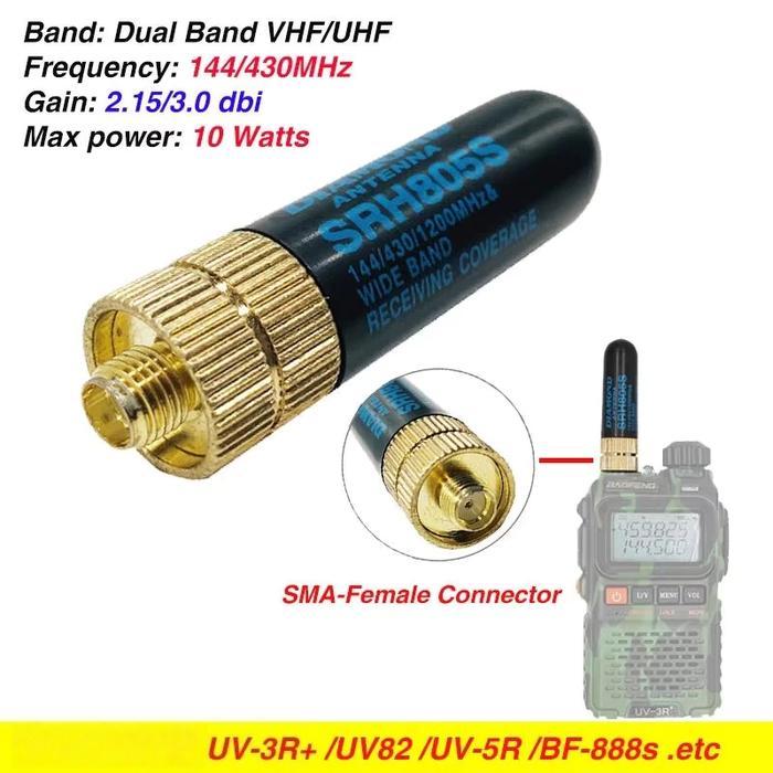 Antena HT SRH805 Walkie Talkie Terlaris Perkuat Sinyal HT Lebih Kuat, Luas Jangkauan Stabil Tanpa