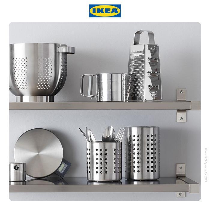 IKEA ORDNING Tempat Sendok / Stand Sendok Bahan Baja 13.5cm