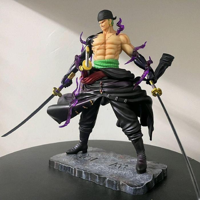 Action Figure Roronoa Zoro Enma Sword Statue 24Cm Besar Anime One Piece Gk Collectible Diskon 0326