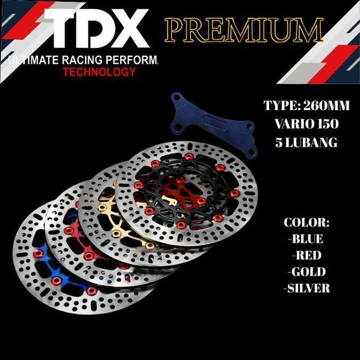 PIRINGAN CAKRAM TDX 260MM VARIO150 MODEL BULAT PIRINGAN 260MM VARIO 150 5 LUBANG PLUS BREKET