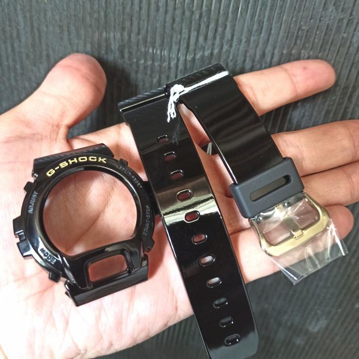 Ready bnb bezel & strap dw 6900 dw6900 hitam glossy original