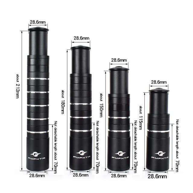 FMFXTR Extender Fork Peninggi Stang Sepeda Stem Stang OS Hitam