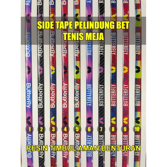 PELINDUNG BET TENIS MEJA SIDE TAPE PINGPONG LIST BET RESIN TIMBUL BUTTERFLY