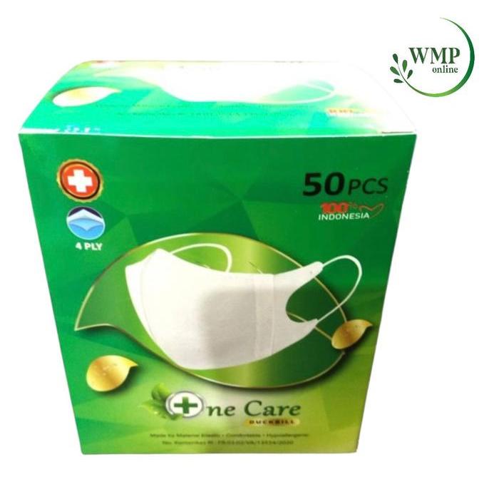 "New" Masker Duckbill NeCare 4ply Masker Dewasa NeCare Earloop Premium 50pcs Hitam Putih