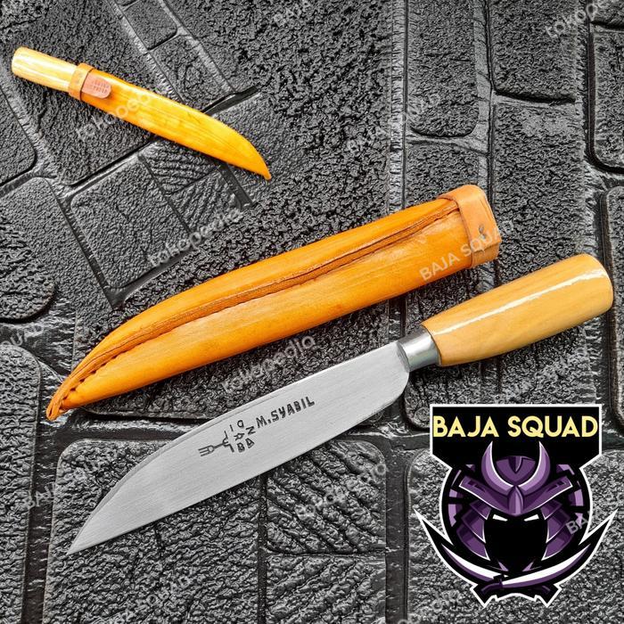 pisau dapur Cap garpu Bilah 18cm model herder Baja per asli