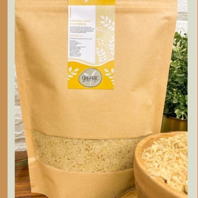 GOLDEN FLAXSEED BUBUK 500 GR / GROUND GOLDEN FLAXSEED 500 GR