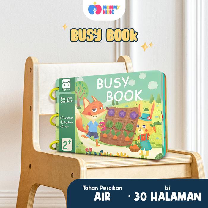 MOMMY KIDDO Busy Book Buku Edukasi Anak Buku Aktivitas Anak Kids Montessorri Activity Book Education