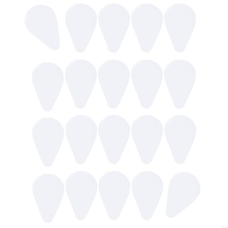 20Pcs Flute Fingers Pad Thin/Thick Flute Antislip Sticker Silicone Thumb Cushion