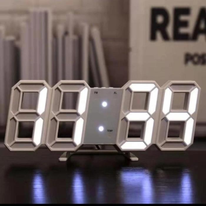 Jam Dinding Digital Led 3D Modern/ Jam Dinding Digital / Jam Dinding Led / Jam Dinding Estetik / Jam