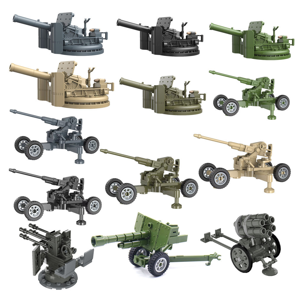 World War 2 Ww2 Antiaircraft Gun Rocket Artillery Military Army War Weapon Soldier Moc El Building