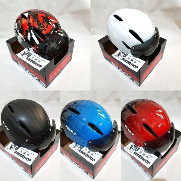 Helm Sepeda Raze R18 Visor Kacamata