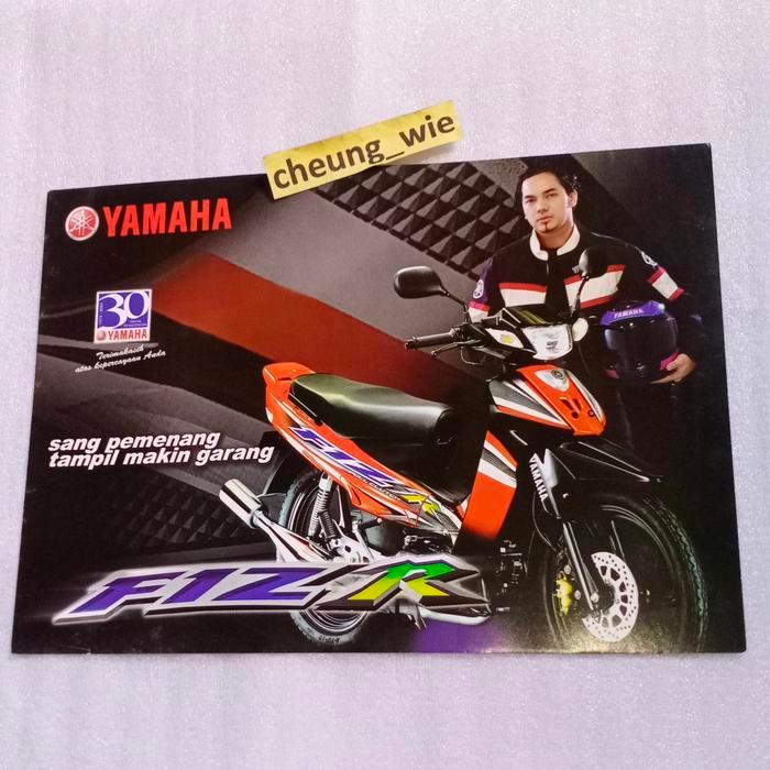 Poster Jadul Antik Brosur Yamaha F1Zr Sporty 2004 Cw Orange Nos