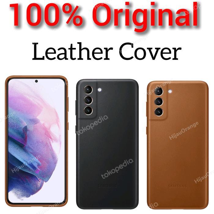 Original Samsung S21 Plus Leather Cover Kasing Casing Kulit Case S21+