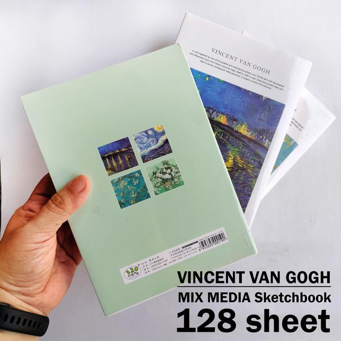 Vincent Van Gogh Sketch Book A5 / B5 100 GSM buku gambar tebal Mix Media