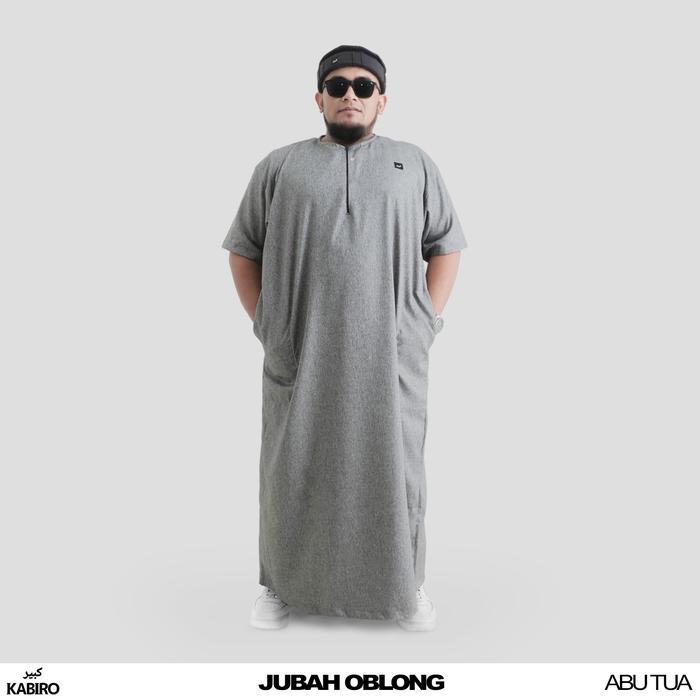 Gamis Jubah Oblong Pria Kabiro Jumbo Big Size 4Xl, 5Xl, 6Xl Jubah Gamis Dewasa Jumbo Lengan Pendek