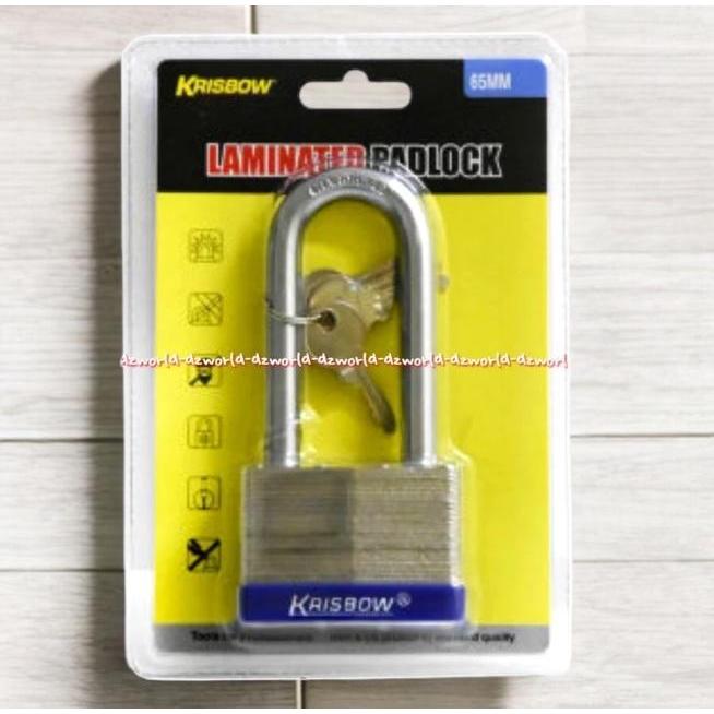 Krisbow - Laminated Padlock 65Mm Gembok Kunci Pagar
