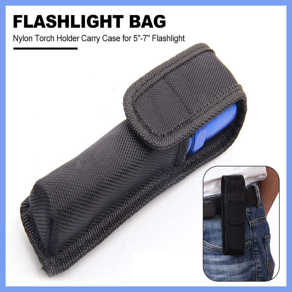 Flashlight Pouch LED Torch Holster Case Outdoor Camping Hiking Molle Led lenser Flashlight Pouch Bag