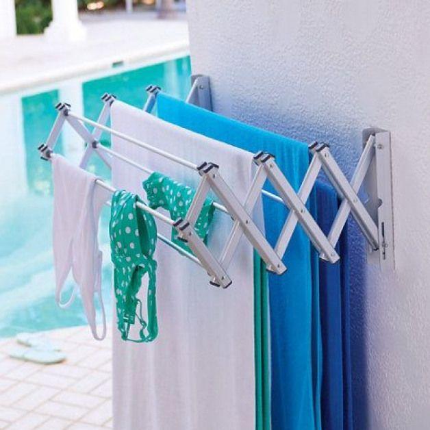 Jemuran dinding lipat besi