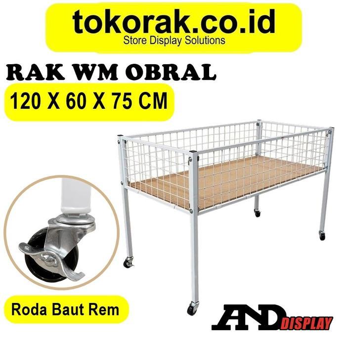 RAK OBRAL WIREMESH 60*120 CM BOX WAGON KERANJANG SERBAGUNA ANDDISPLAY