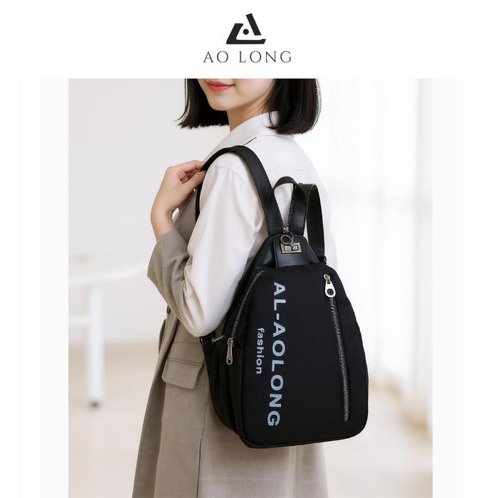 Sedia AOLONG Ransel RUBY 0834# - Tas Ransel Wanita Cantik Backpack Cewek Multifungsi Bahan Parasut