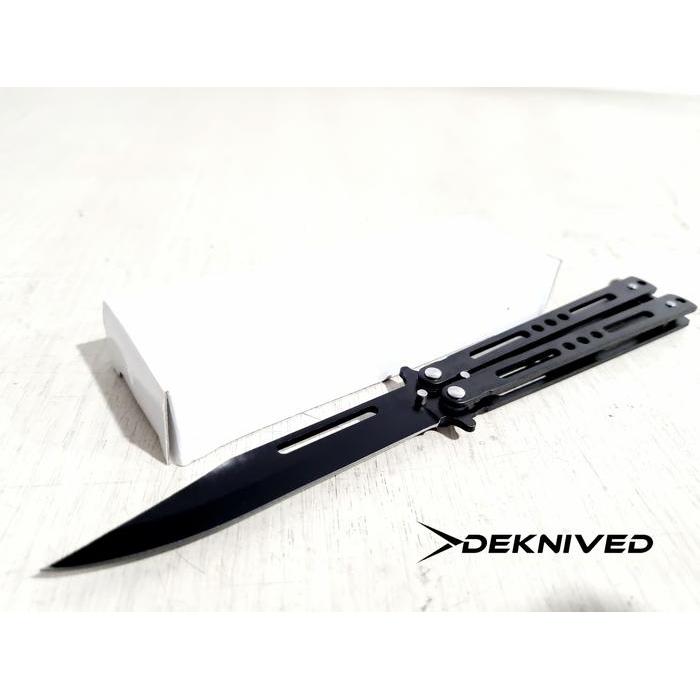 Pisau Lipat Balisong Black Butterfly " Deknived "