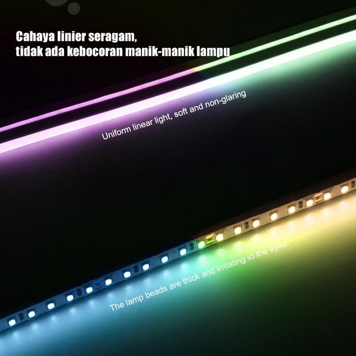 Lampu Led Rgb 5 Volt Remote Control Dan Antarmuka Usb Bluetooth Ambient Light Strip 2-5 Meter Neon