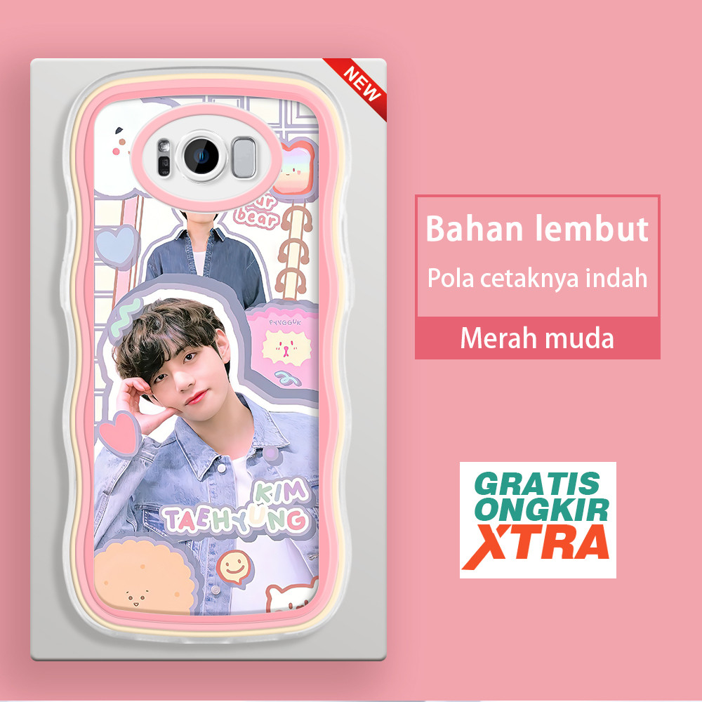Casing HP Samsung S8 S9 S10 S20 Plus S25 Ultra S24 FE S22 S21 5G   Korea Kim Tae Hyung BTS  warna-wa