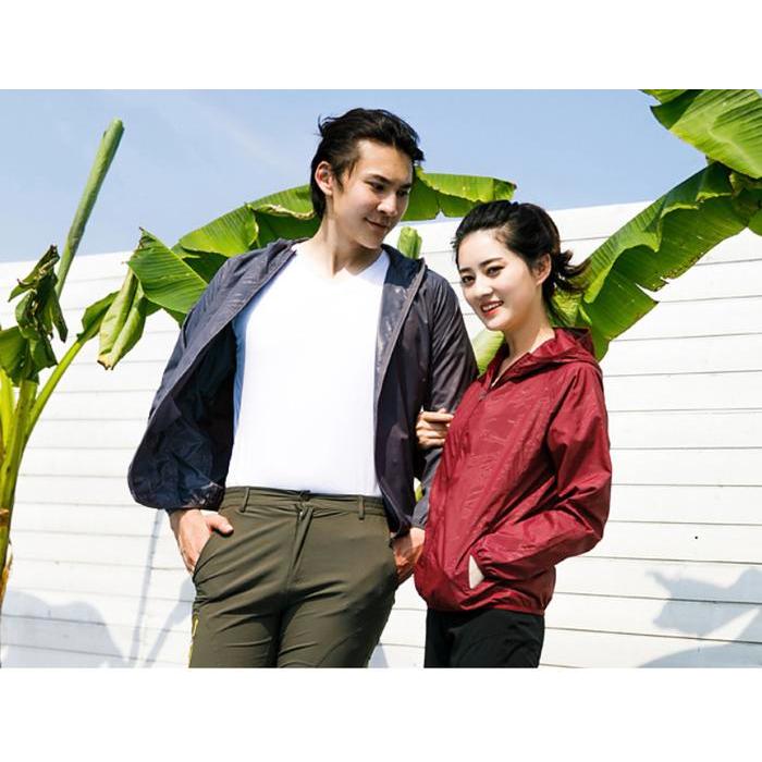 Aasics Runners - Jaket Anti Uv Tahan Air Windproof Coat Jaket Running / Hiking/ Sepeda