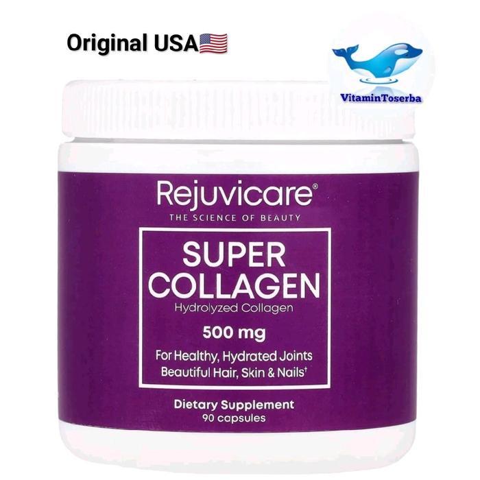 Rejuvicare Super Collagen Hydrolyzed Hydrolysate 500 Mg 90 Capsules