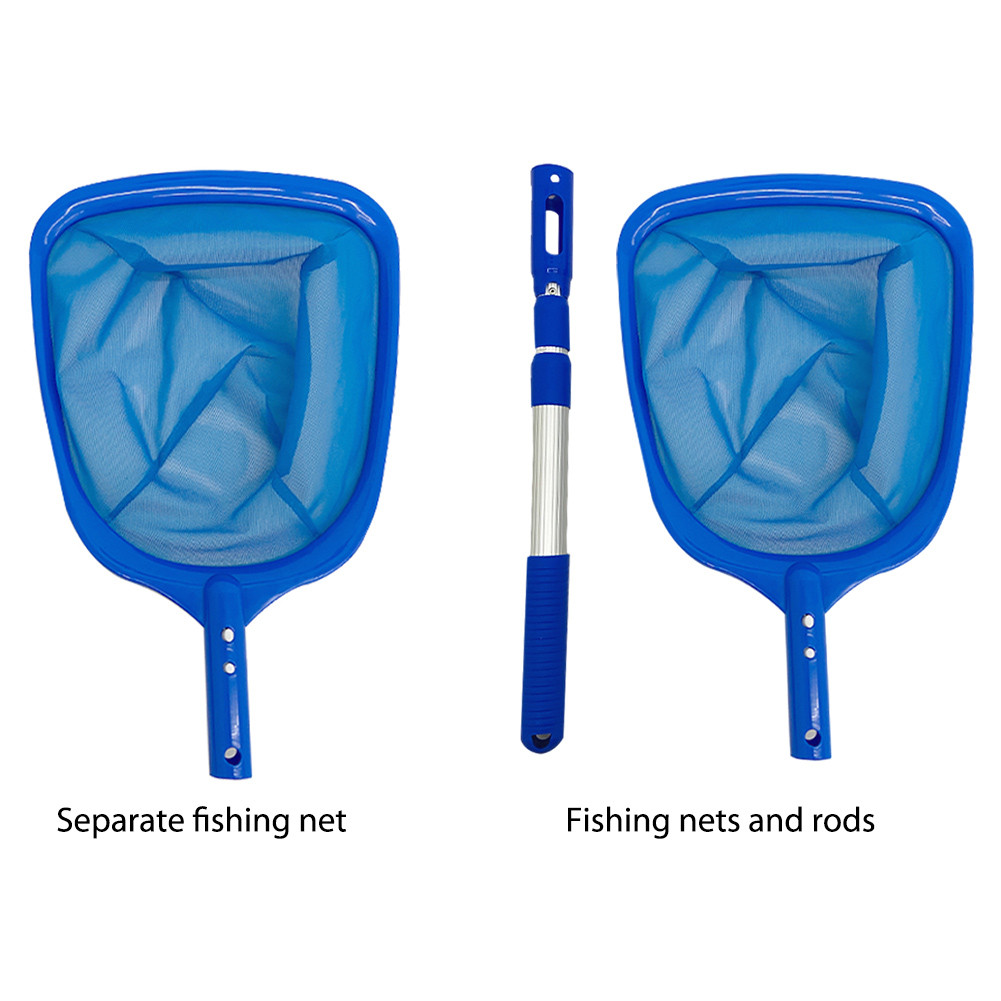 Telescopic Pond Bathtub Pool Cleaning Nets Debris Saage Mesh Swimming Pool Cleaner Skimmer Leaf