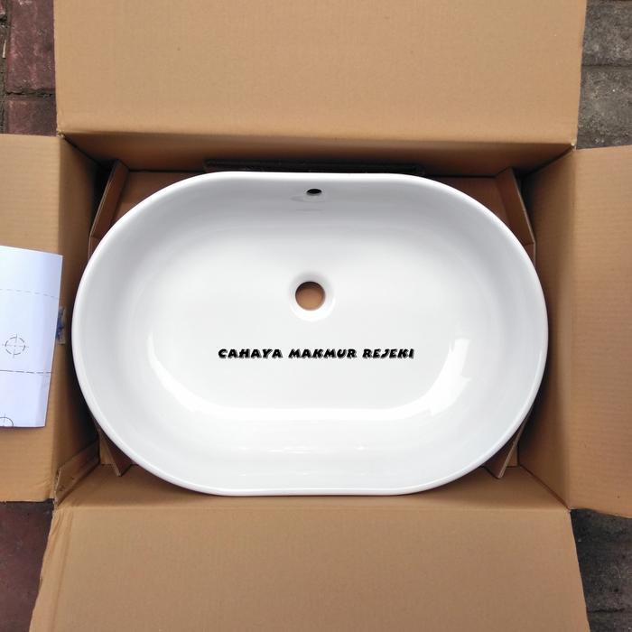 Wastafel Toto LW 896 J / LW896J (Body Only) Model Diatas Meja