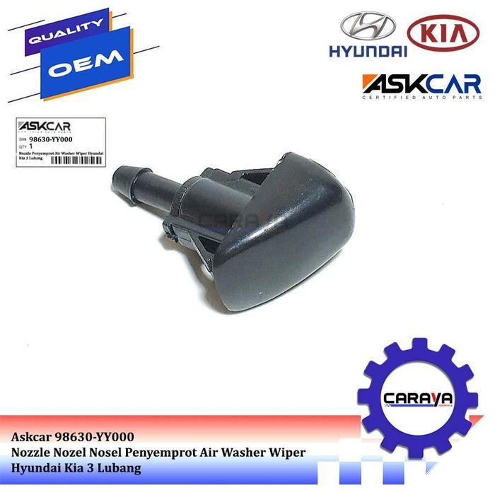 NOZZLE NOZEL NOSEL PENYEMPROT AIR WASHER WIPER HYUNDAI KIA 3 LUBANG
