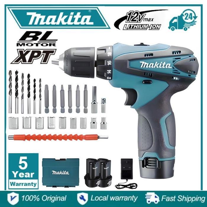 TERLARIS [Layanan Garansi Lima Tahun] Makita DF330D12V Bor senter nirkabel, diimpor dari Jepang,