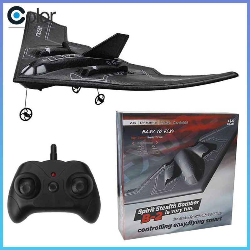 Rc Plane B2 Stealth Bomber 2ch 34cm Wingspain Cessna 2.4g Remote Control Airplane Aircraft Drone