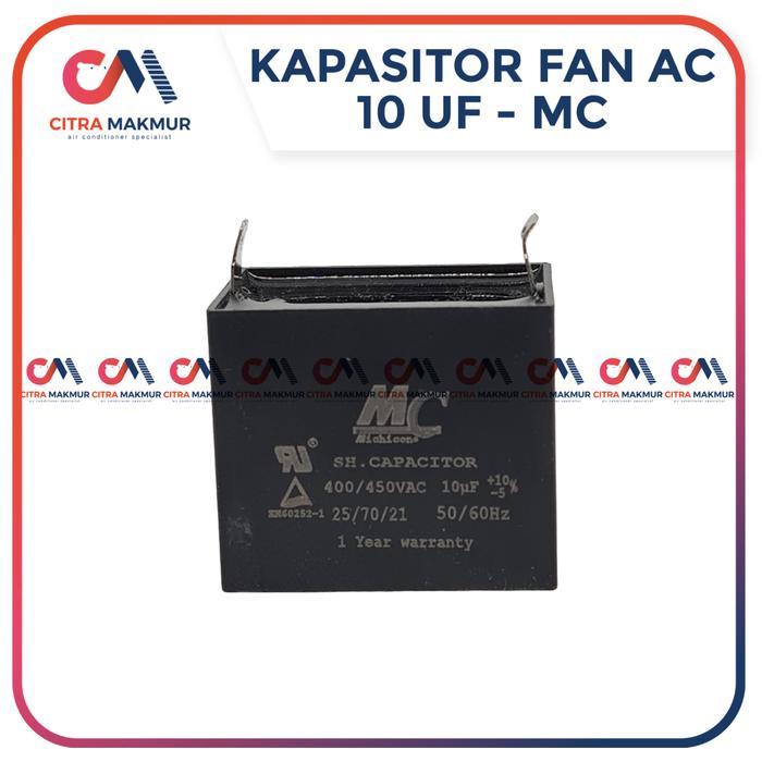 SALE Kapasitor Fan AC 10 uf MC Kaki 2 Capasitor Kipas Mesin Outdoor Kotak TERMURAH