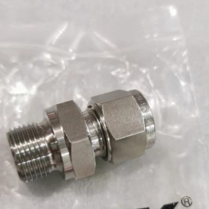 Male Con 10Mm Od X 3/8" Male Bspp Hylok Ss316