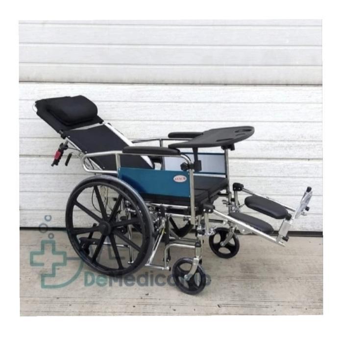 Kursi Roda 5in1 Multifungsi Avico 5 in 1 (Tidur/Selonjor/Makan/BAB)