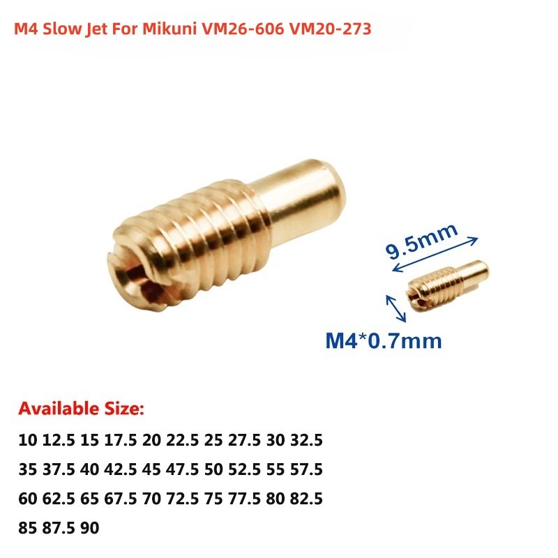 BEST Carburetor M4*0.7MM Slow  Jet Idle For Mikuni VM26-606 VM20-273 for Yamaha DT125 DT175 Vm22 M28
