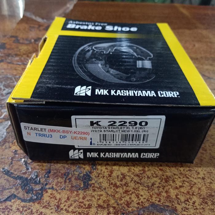 kampas rem belakang Starlet soluna