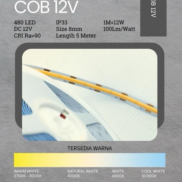 RL STRIP/COB/480LED/DC12V/IP33 RAYLED