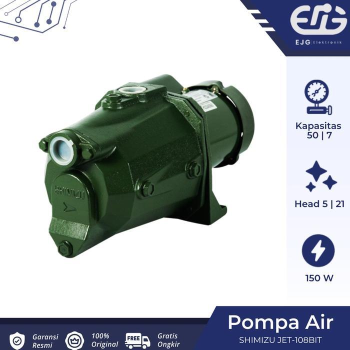 Shimizu JET 108 BIT Mesin Pompa Air Semi Jet JET108BIT