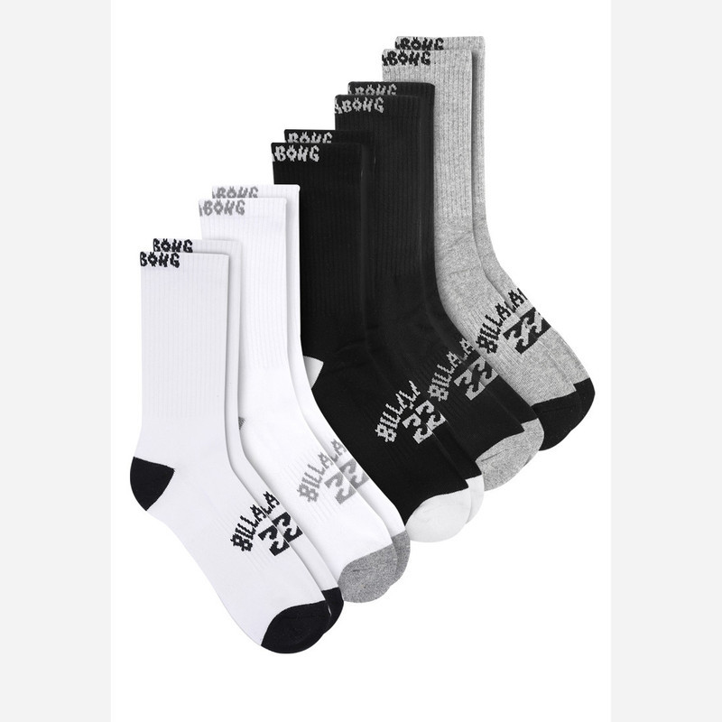 Billabong Sport Socks 5 Pack Pria