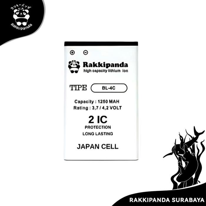 Rakkipanda Baterai Bl-4C Compatible With Nokia 1202 / 2650 / 5100 / 6100 / 6300 / 7200 / 7270