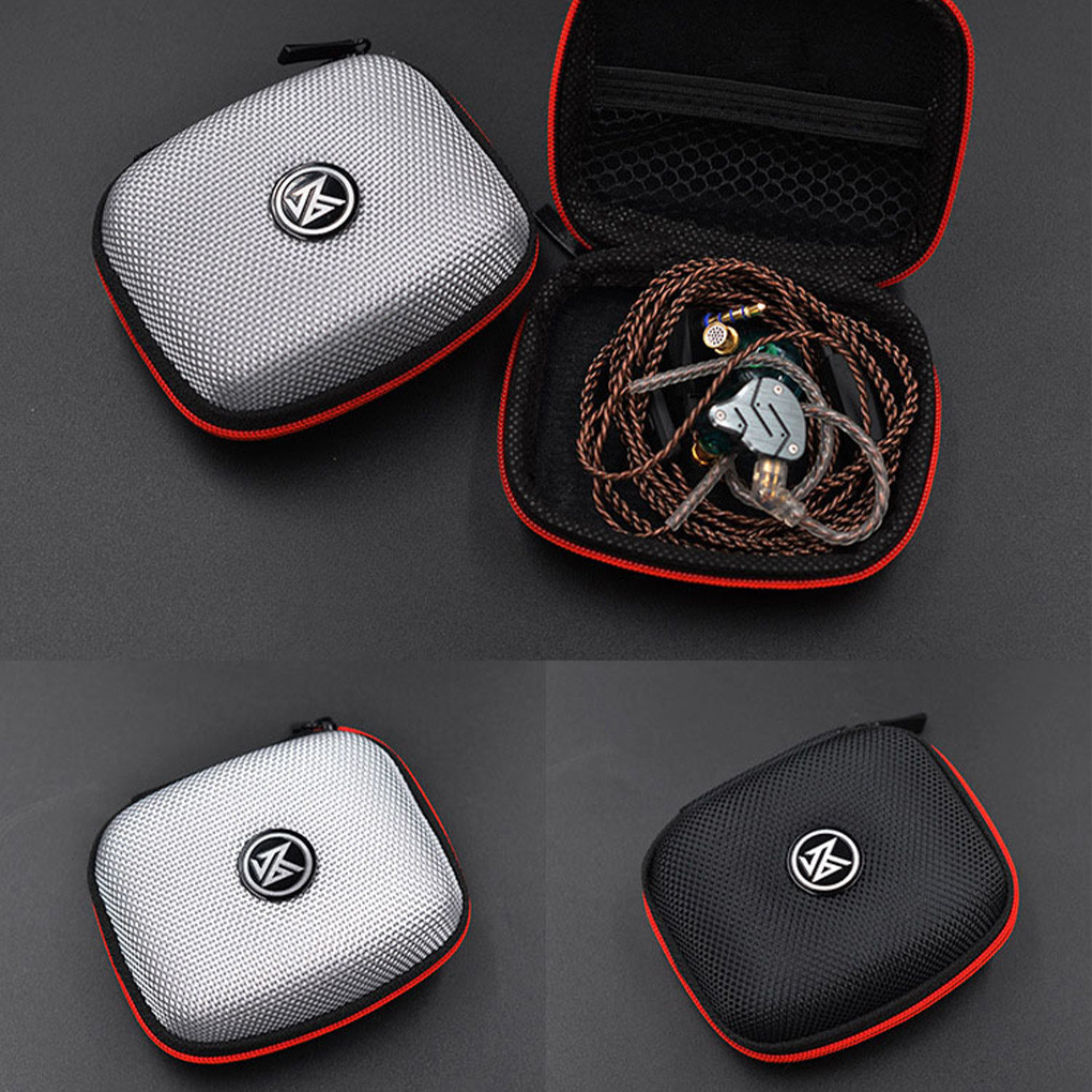 Kz Case Earphone Box Bluetooth Headset Case Portable Compression Headset Storage Case Eva Zipper Bag