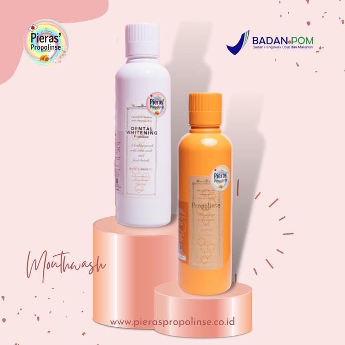 Pieras Propolinse Bundling Whitening Orange 600ML Mouthwash Paket Obat Kumur Pemutih Gigi